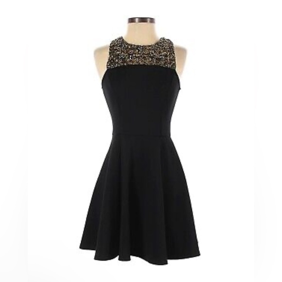 Aqua Dresses & Skirts - Aqua Elegant Black and Gold Women's Dress, size S